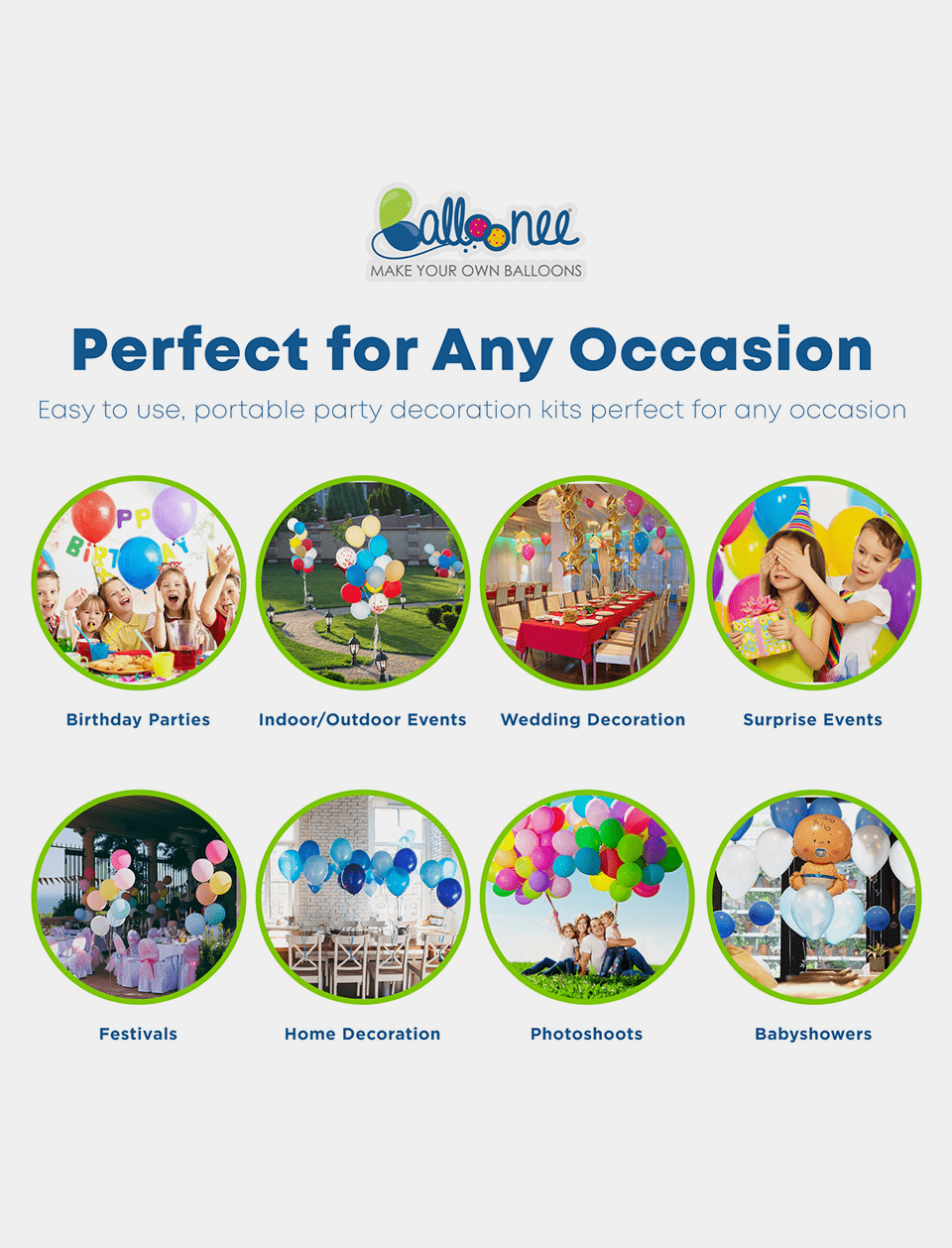 Balloonee Mega Disposable Helium Tank Party Kit - BIG FRENCHIES