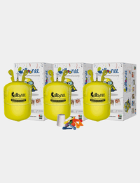 Balloonee Standard Disposable Helium Party Kit - Combo Pack of 3 - BIG FRENCHIES