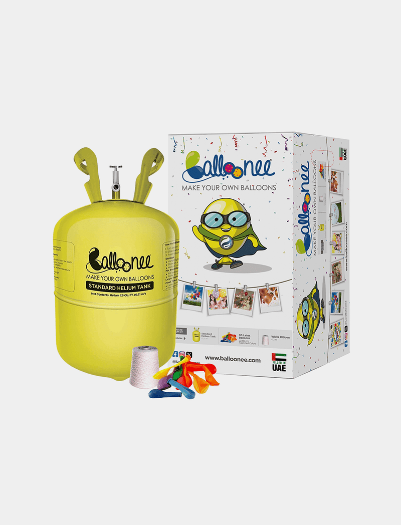 Balloonee Standard Disposable Helium Party Kit - BIG FRENCHIES
