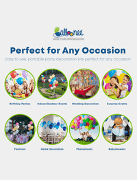 Balloonee Standard Disposable Helium Party Kit - BIG FRENCHIES