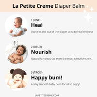 Organic French Diaper Cream by La Petite Crème (1 oz)