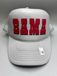 Bama Big Print Spellout Trucker Snapback Hat - BIG FRENCHIES