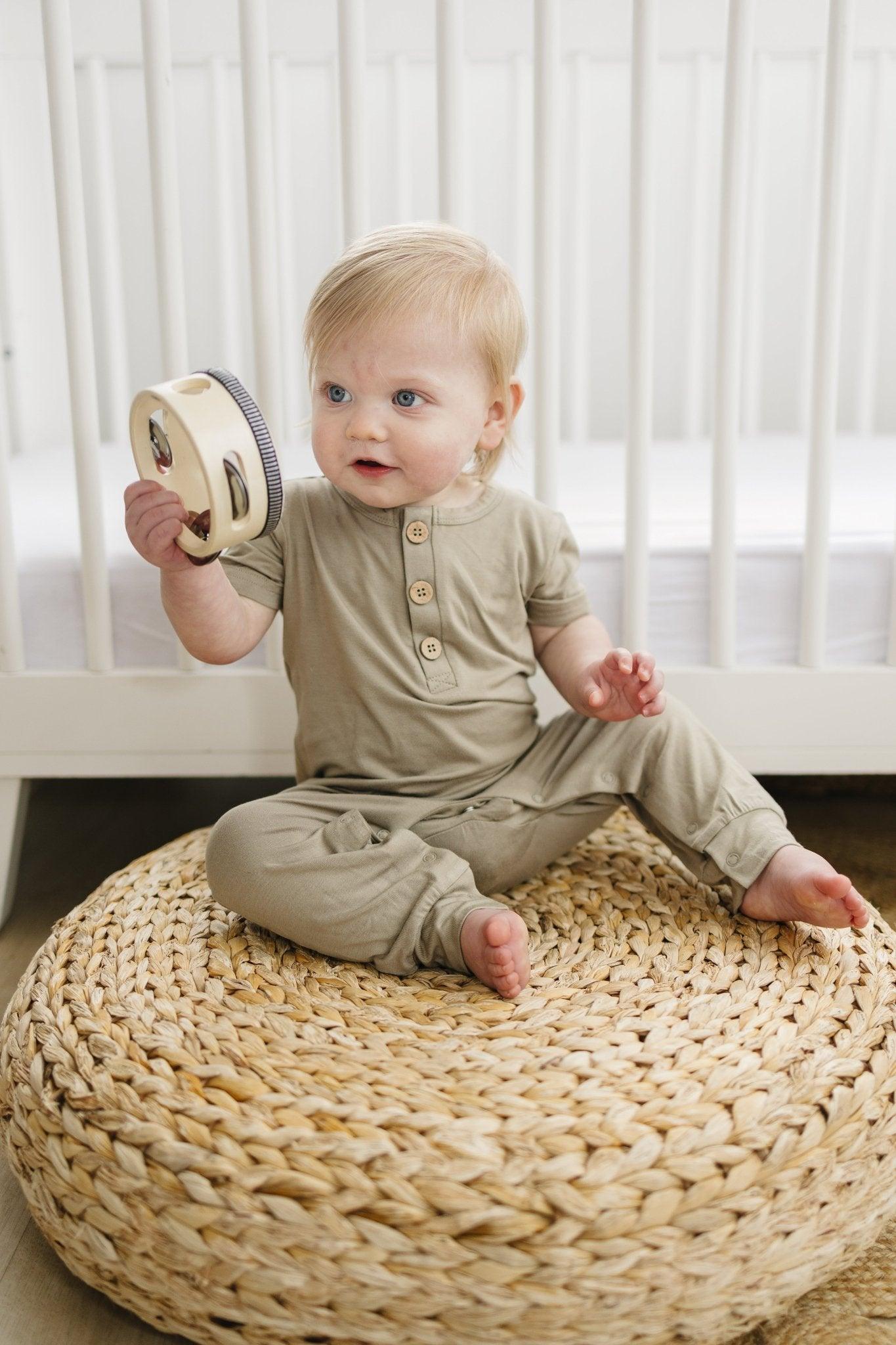 Bamboo Henley Romper - BIG FRENCHIES