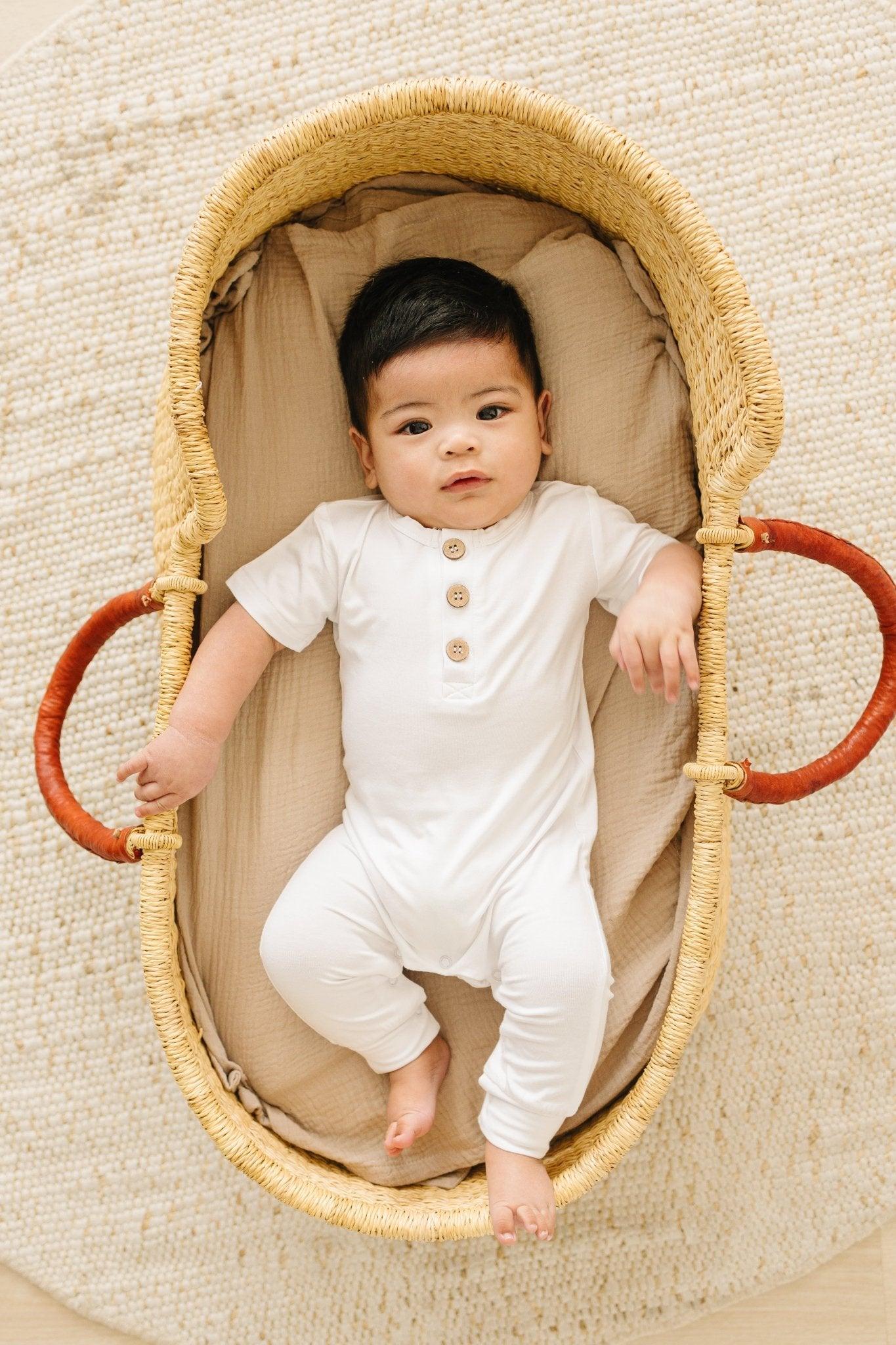 Bamboo Henley Romper - BIG FRENCHIES