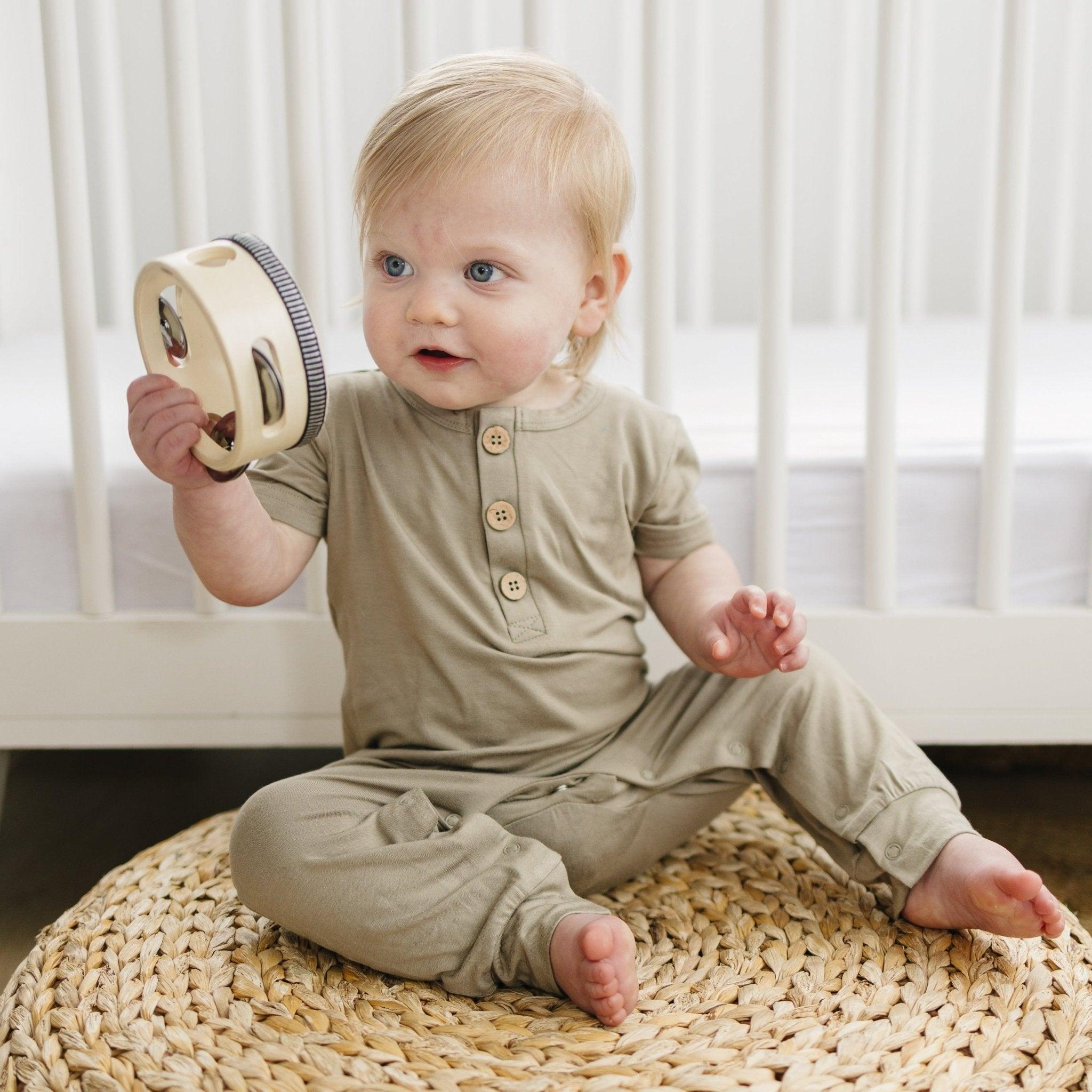 Bamboo Henley Romper - BIG FRENCHIES