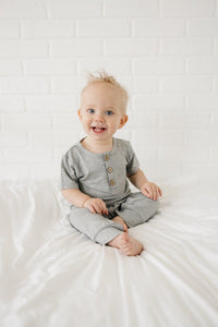 Bamboo Henley Romper - BIG FRENCHIES