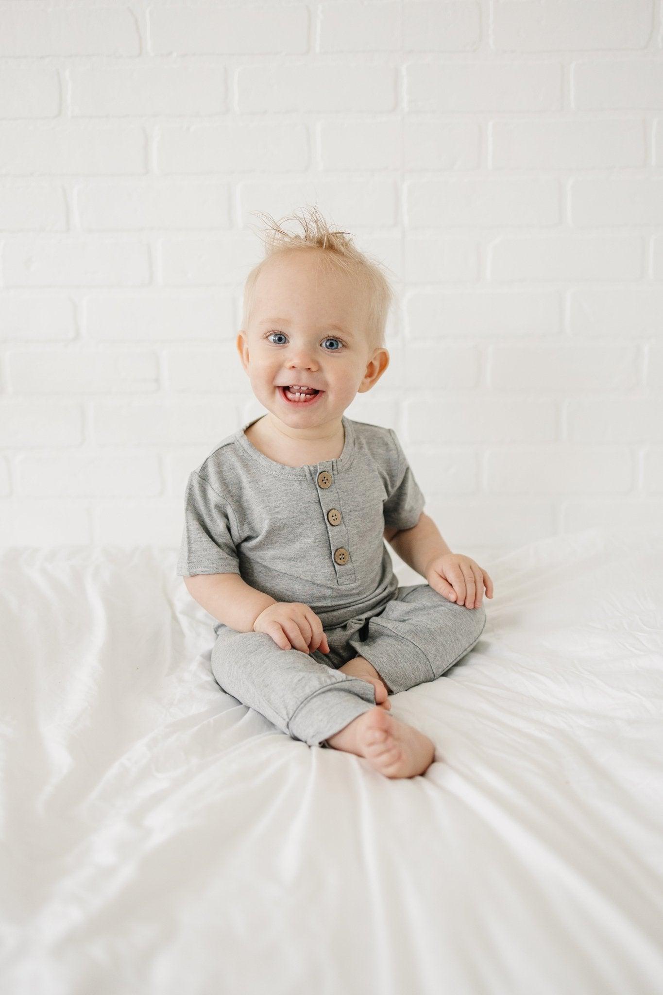 Bamboo Henley Romper - BIG FRENCHIES