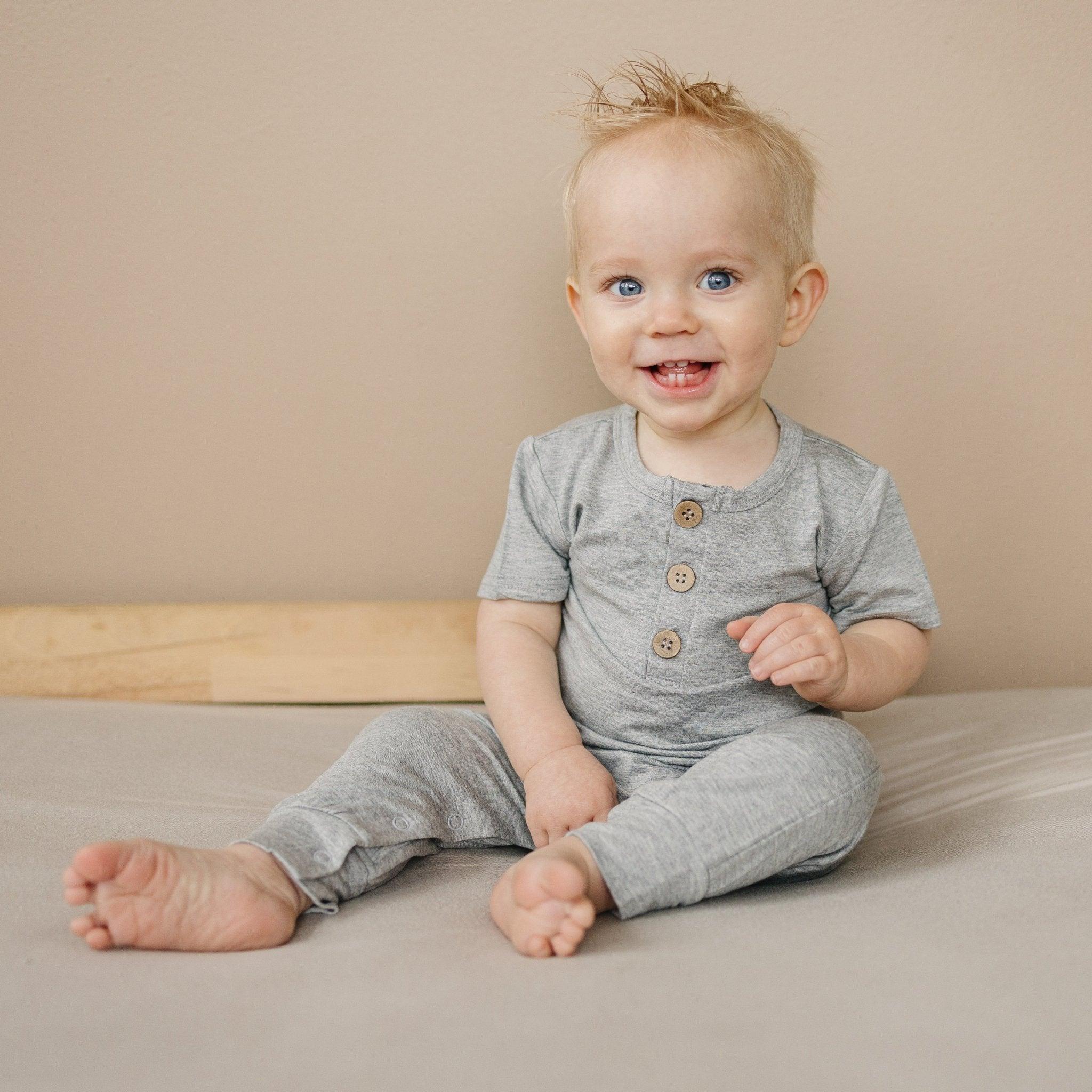 Bamboo Henley Romper - BIG FRENCHIES