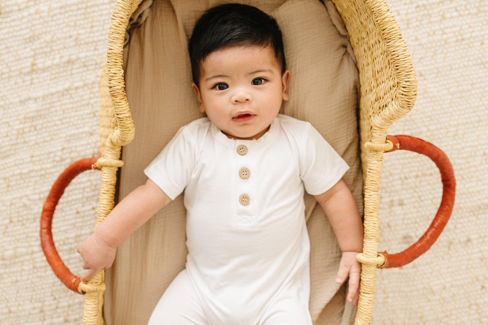 Bamboo Henley Romper - BIG FRENCHIES