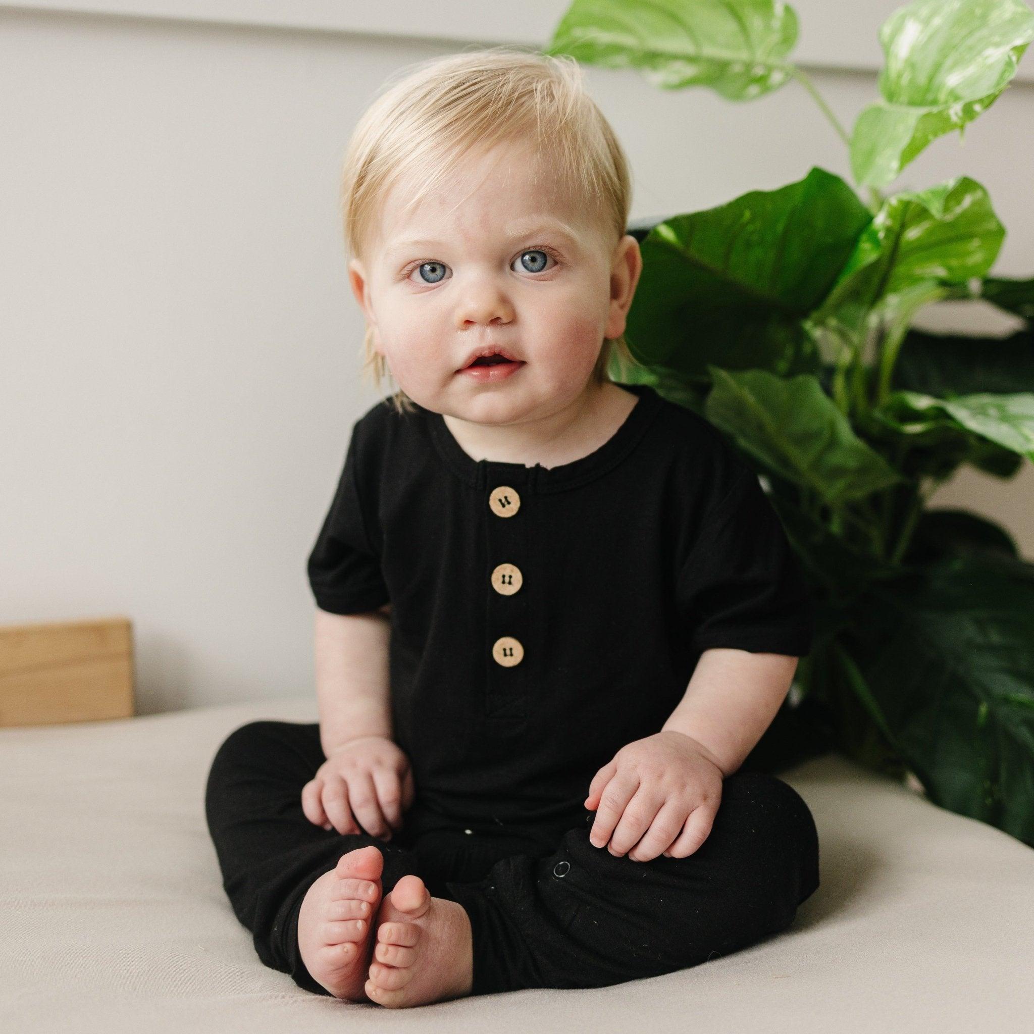 Bamboo Henley Romper - BIG FRENCHIES