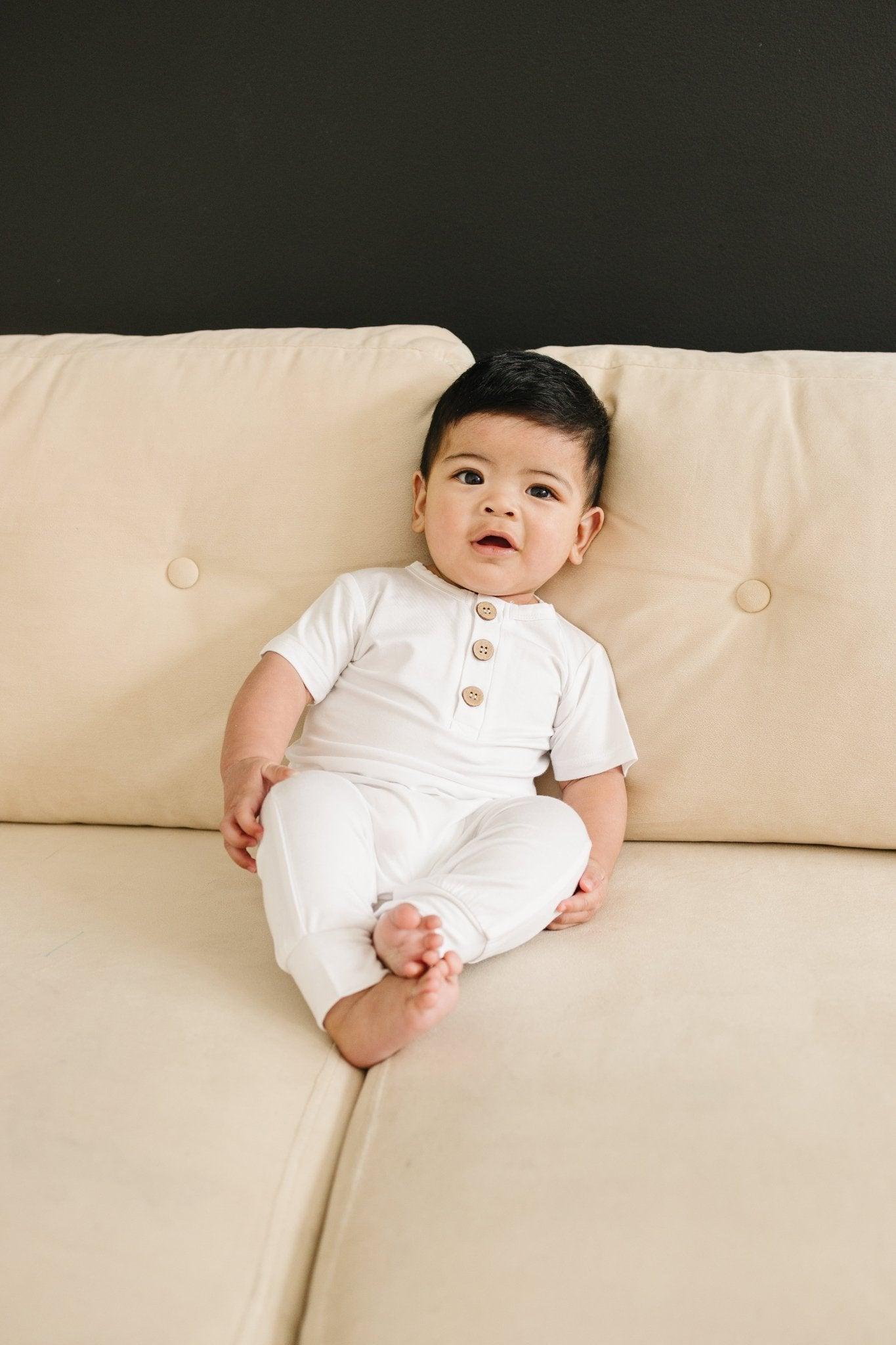 Bamboo Henley Romper - BIG FRENCHIES