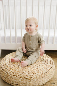 Bamboo Henley Romper - BIG FRENCHIES