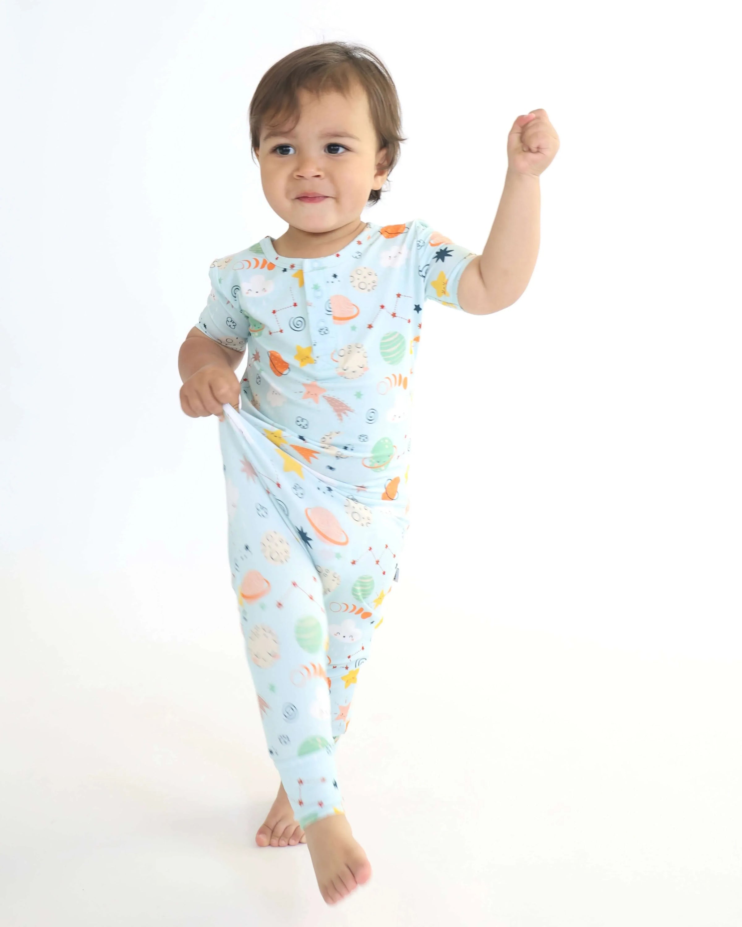 Bamboo Pull Up Romper - Cosmic - BIG FRENCHIES