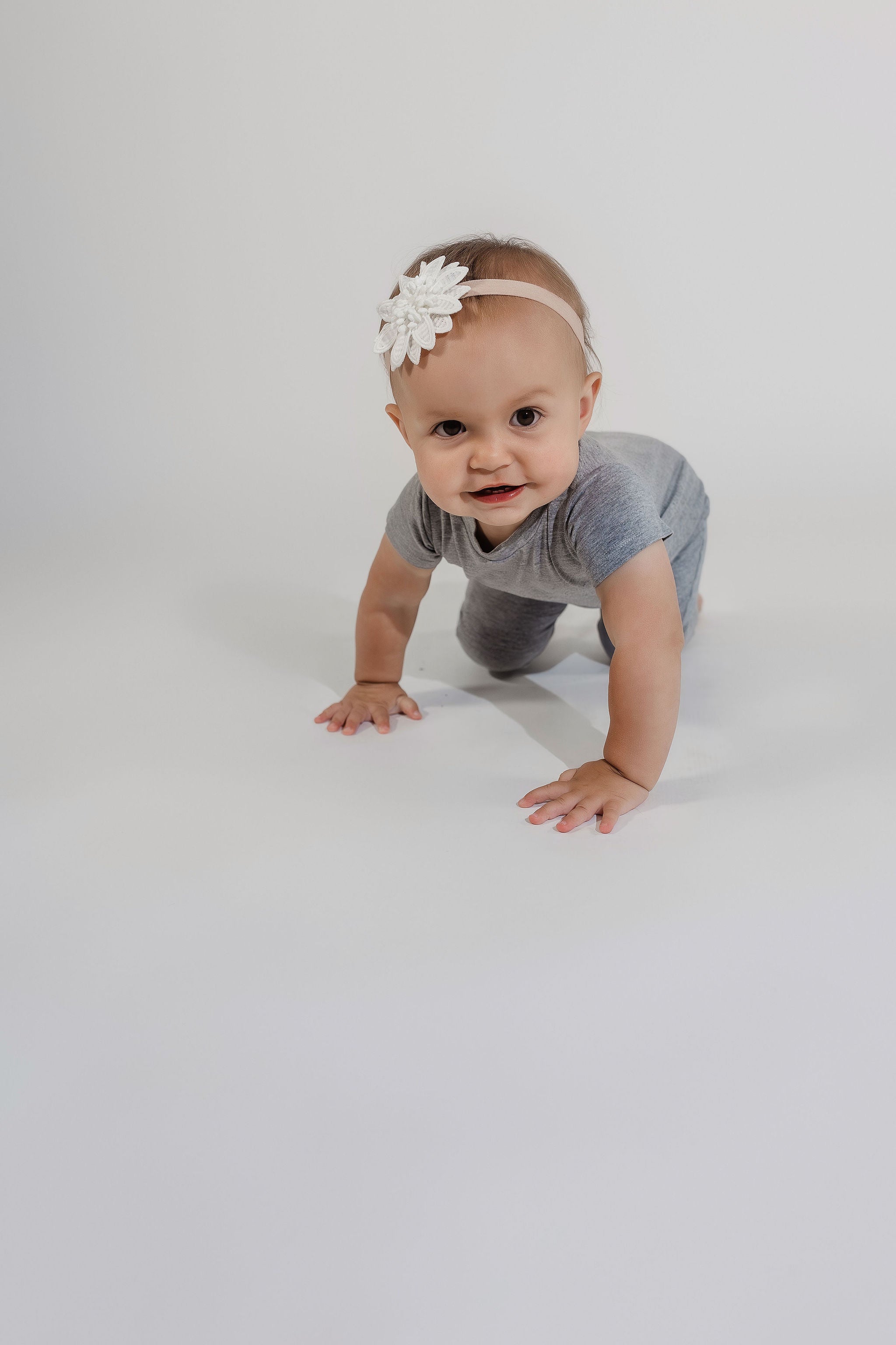 Grey Bamboo Lyocell Zip Romper