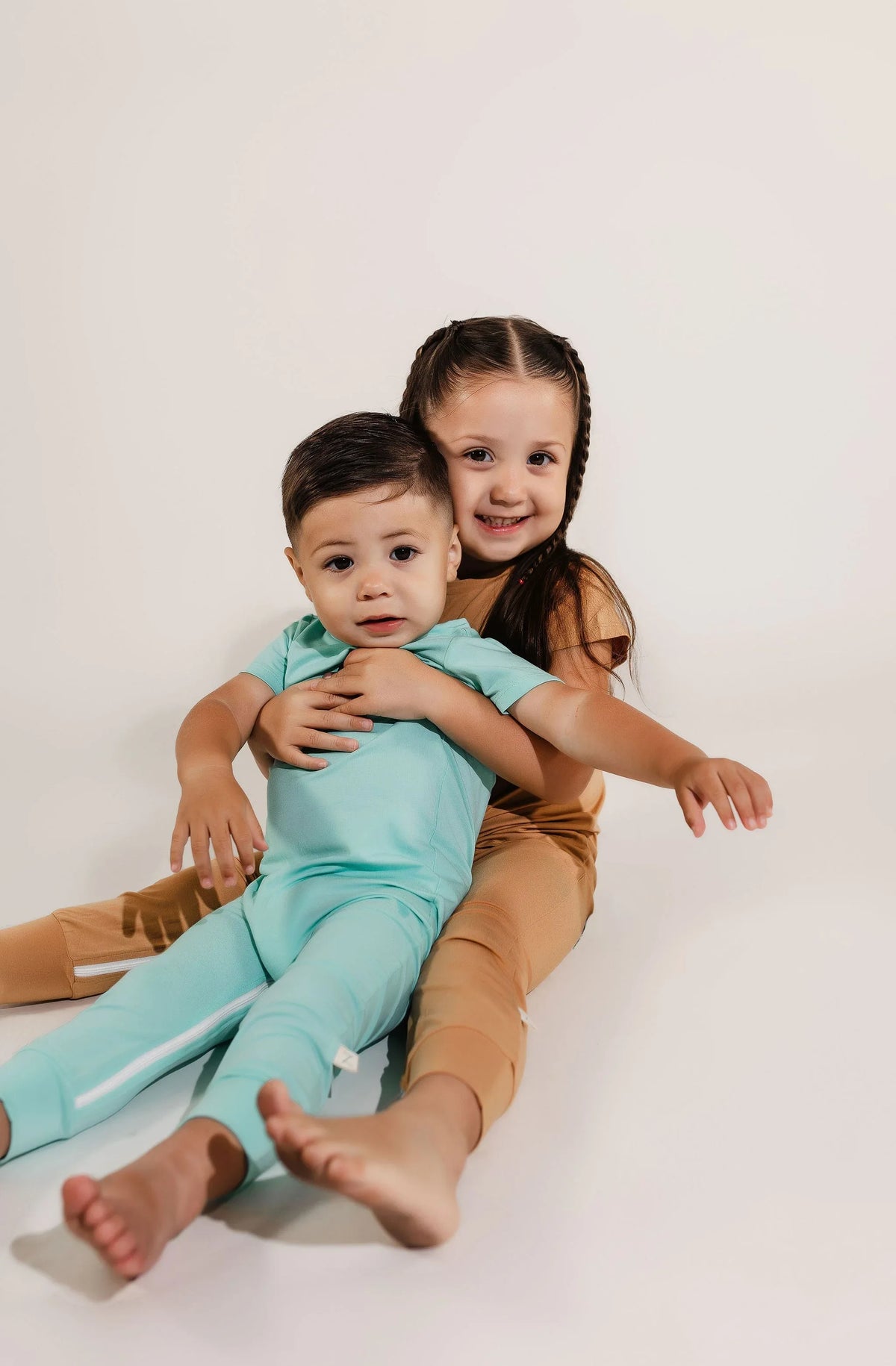 Mint Bamboo Lyocell Zip Romper - BIG FRENCHIES