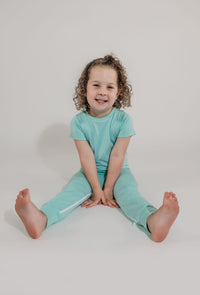 Mint Bamboo Lyocell Zip Romper