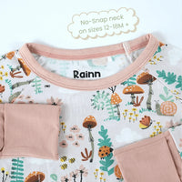 Bamboo Crescent Zipp Jammies - Fern - BIG FRENCHIES