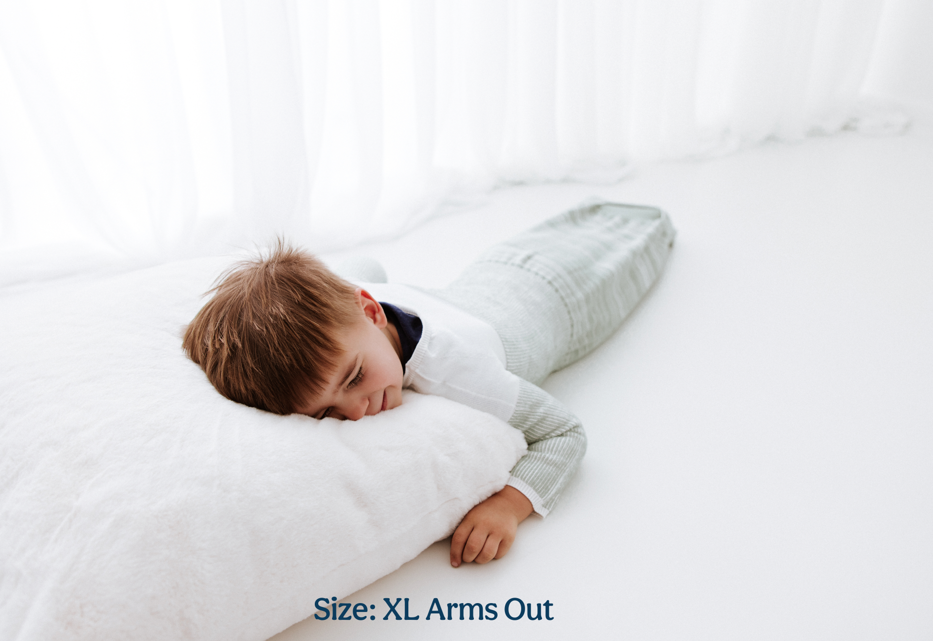 Bamboo Blend Mint Arms Out™ Long Sleeve Sleep Sack