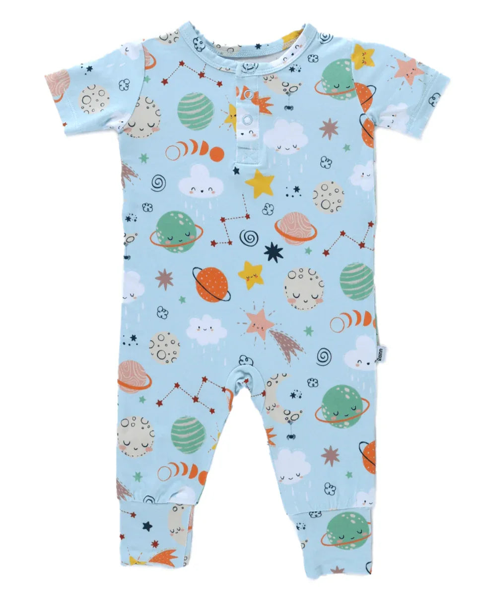 Bamboo Pull Up Romper - Cosmic - BIG FRENCHIES