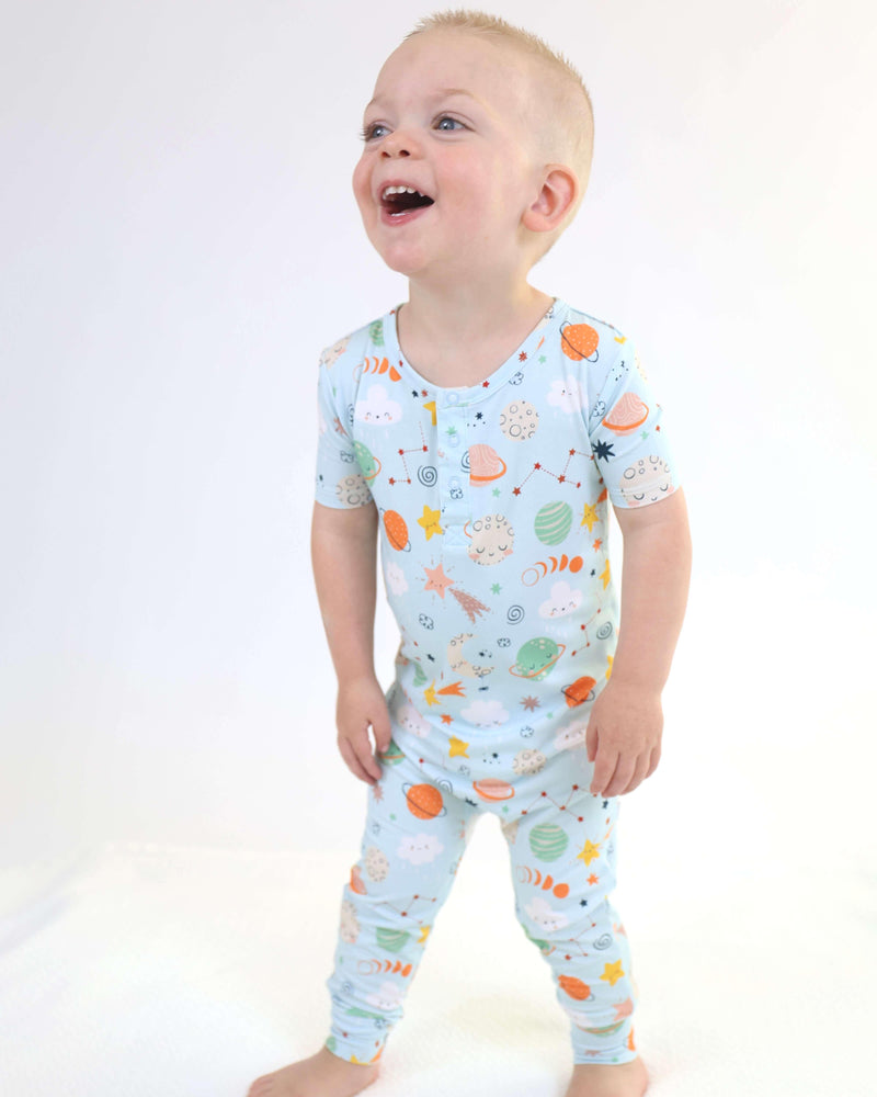 Bamboo Pull Up Romper - Cosmic - BIG FRENCHIES