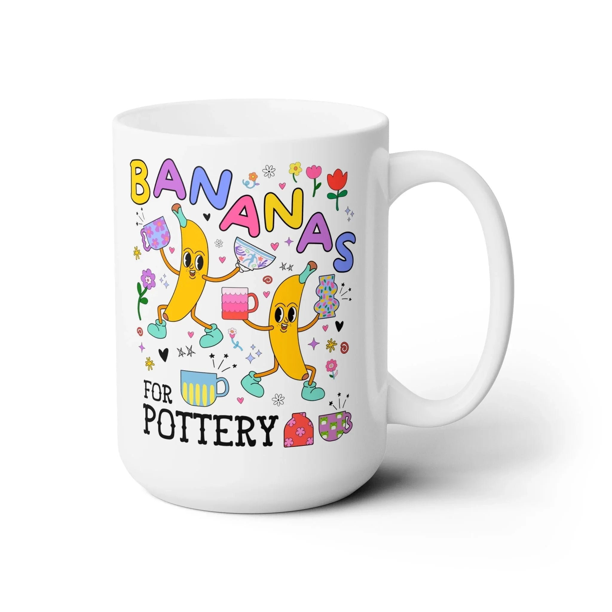 Bananas for Pottery Coffee Mug - BIG FRENCHIES