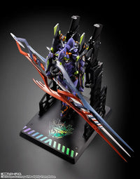 NEON GENESIS EVANGELION - EVANGELIOIN TEST TYPE-01 (UNIT-01) 30TH WITH THE SPEAR OF GAIUS TAMASHII NATIONS METAL BUILD FIGURE