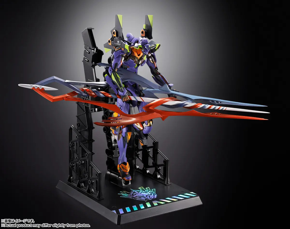 NEON GENESIS EVANGELION - EVANGELIOIN TEST TYPE-01 (UNIT-01) 30TH WITH THE SPEAR OF GAIUS TAMASHII NATIONS METAL BUILD FIGURE