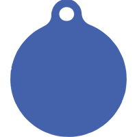 Bandana Blue HD Dog ID Tag