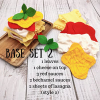 Lasagna felt, make your set - BIG FRENCHIES