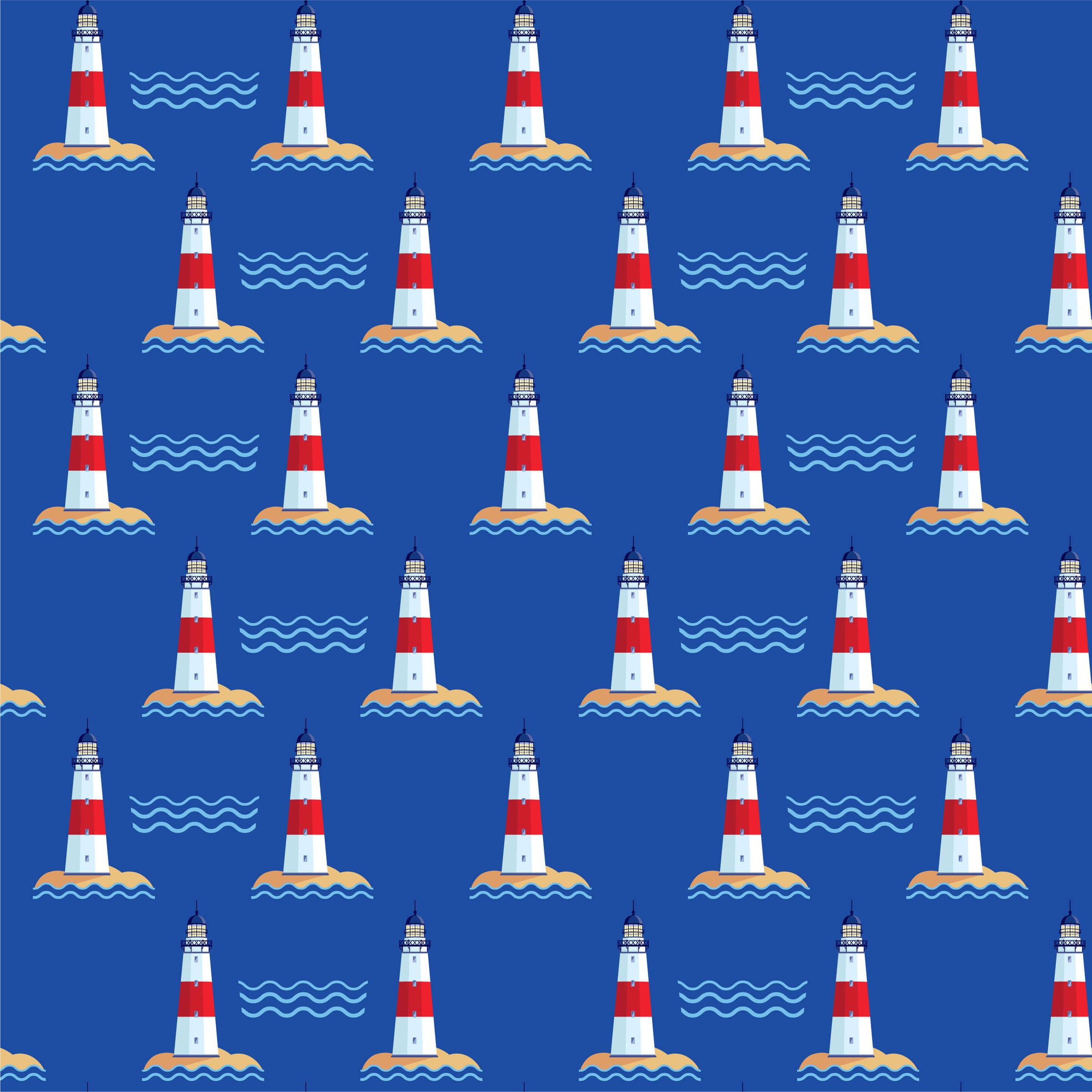 Hamptons Lighthouse Zippered Romper