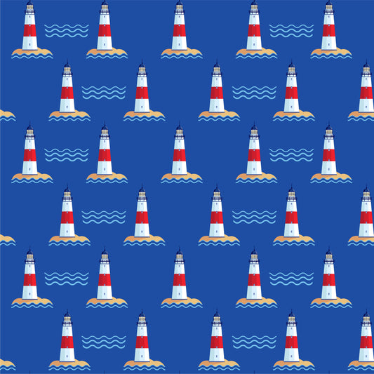 Hamptons Lighthouse Zippered Romper