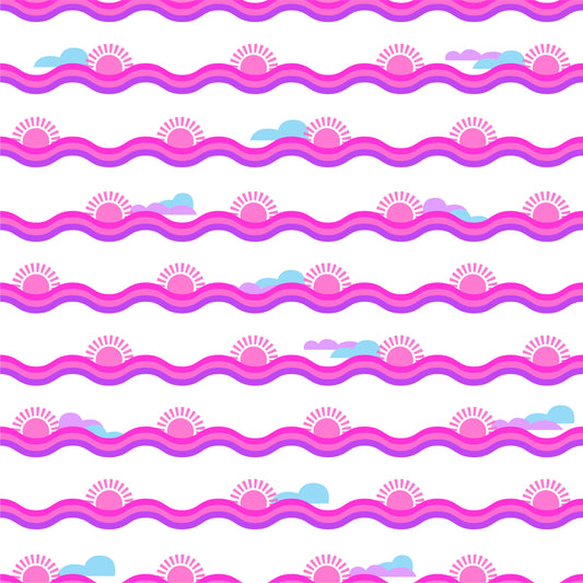 Hamptons Sunset Zippered Romper