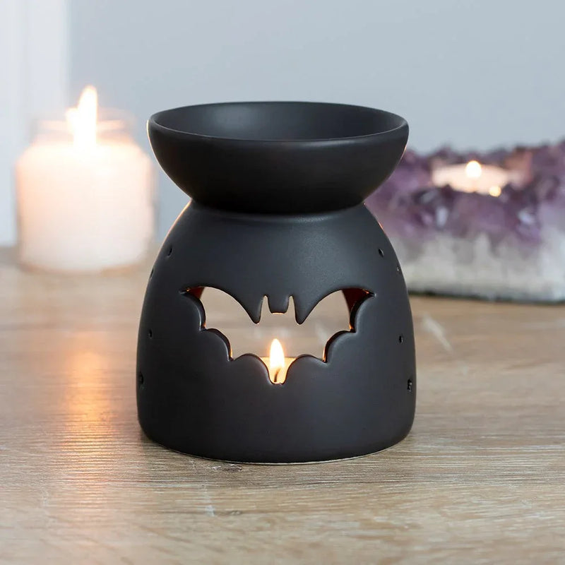 Gothic Black Bat Cut Out Oil Burner and Wax Warmer - BIG FRENCHIES