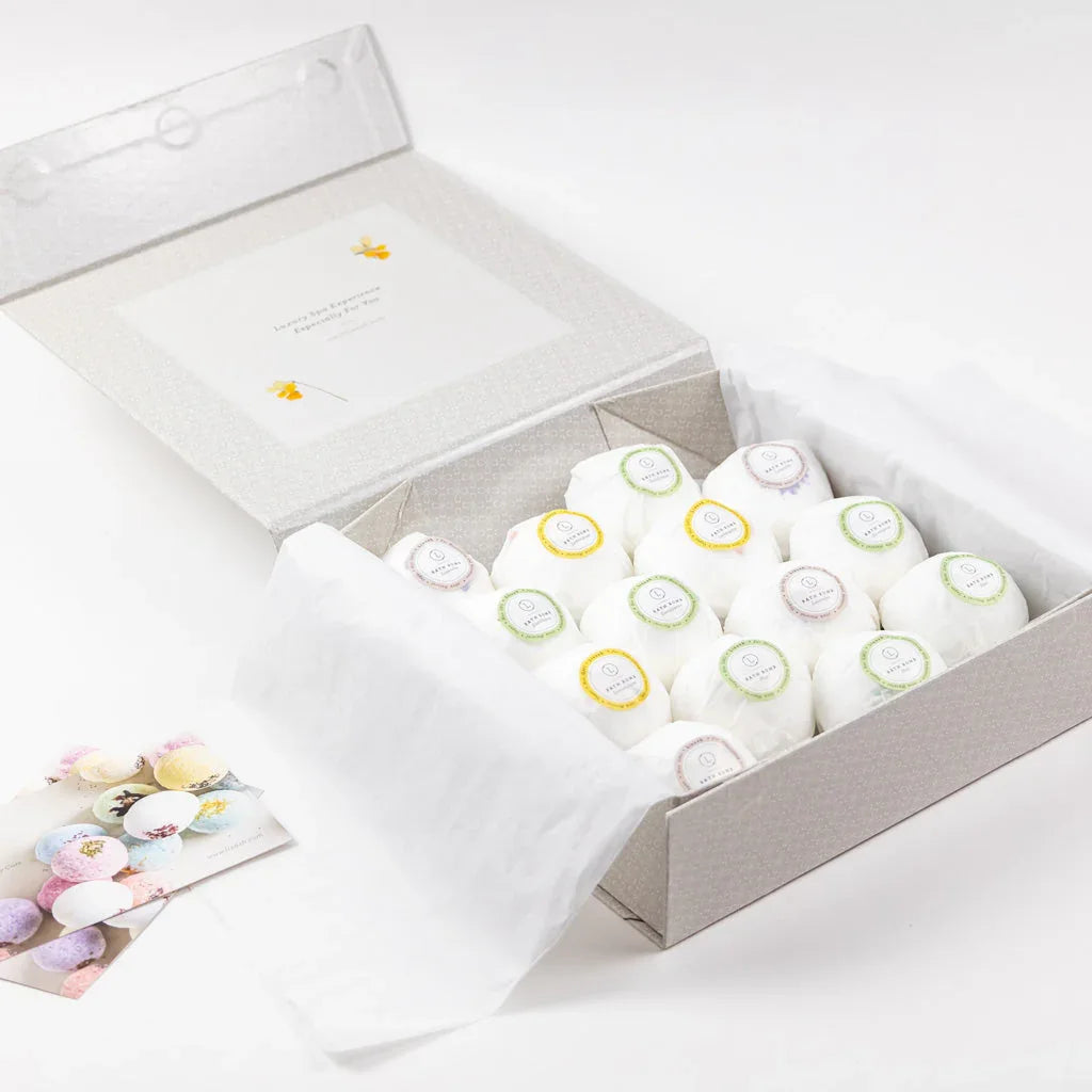 Bulk - 100 Natural Vegan Mix scents Bath Bombs - White - BIG FRENCHIES