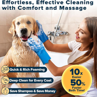 6PCS Grooming Bath Supplies For Dogs, Cats Dog Washing Gloves Dog Bath Brush Dog Shower Brush Pet Grooming Gloves Dog Gr
