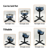 Pet Dog Bowl Bracket Lifting Adjustable Heightening Anti-tumble