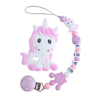 Teething Silicone Pacifier Clip With Toy