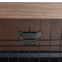 Wooden Rabbit Hutch w/ Dividers Asphalt Roof for Small Animals & Outdoors, Brown