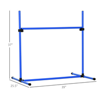 4-piece Dog Agility Training Equipment With Height-adjustable Jumping Poles