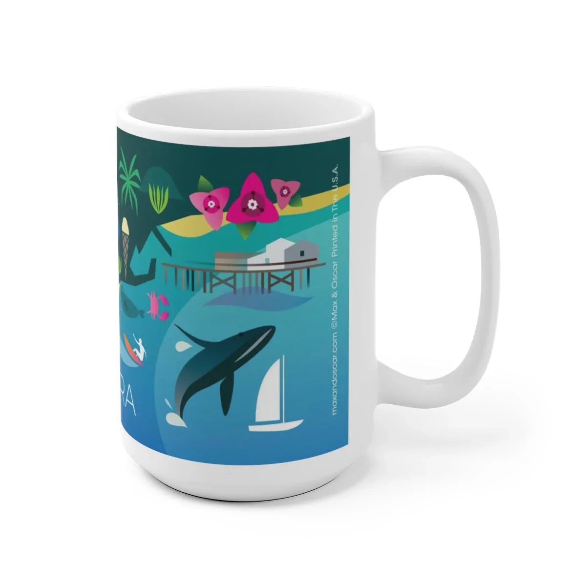 SANTA BARBARA 11 OZ OR 15 OZ CERAMIC MUG - BIG FRENCHIES