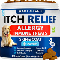Dog Allergy Relief Chews Itchy Skin Relief Omega-3 Fish Oil