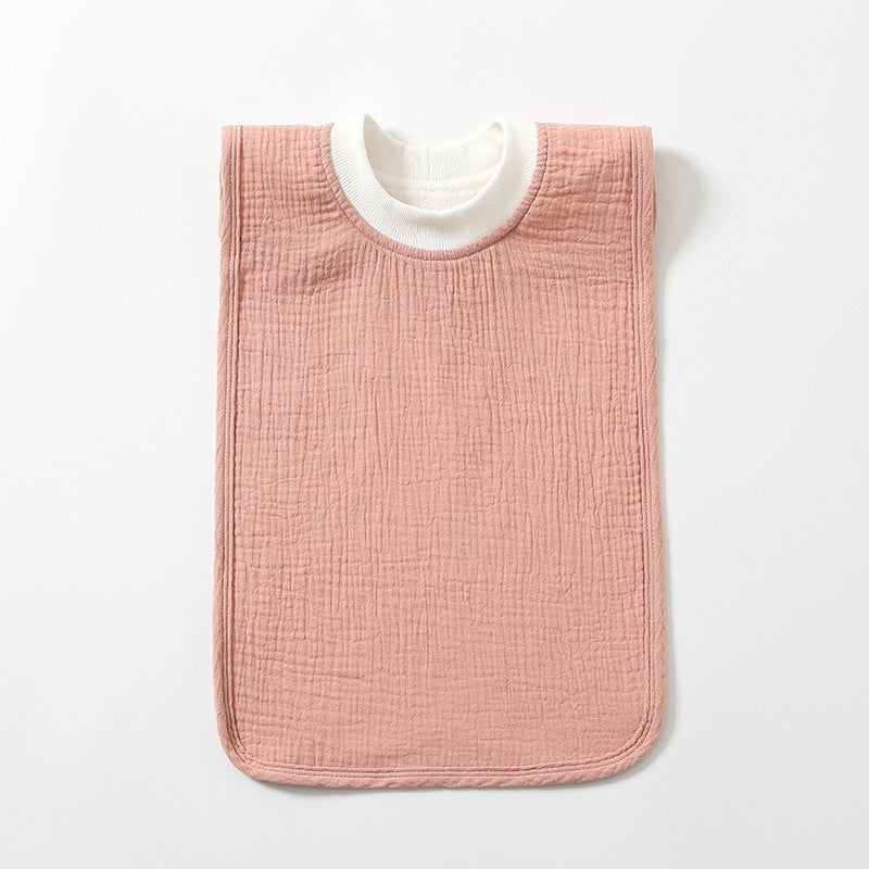 Large Childrens Washcloth Bib That Resists Stains