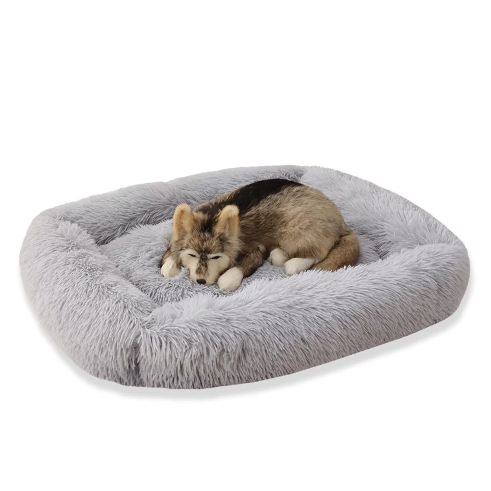 Best Washable Gray Plush Beds for Cats and Dogs - BIG FRENCHIES