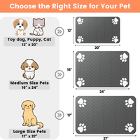 Pet Feeding Mat Absorbent Pet Placemat For Food And Water Bowl With Waterproof Rubber Backing Quick Dry Water Dispenser 