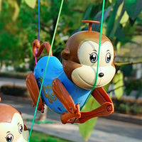 MEACAOFG Fun Creative Fun Monkey Climbing Rope Climbing Tree Small Toys Children Baby Pulling Rope Up Tree Will Climb Rope Line Monkey