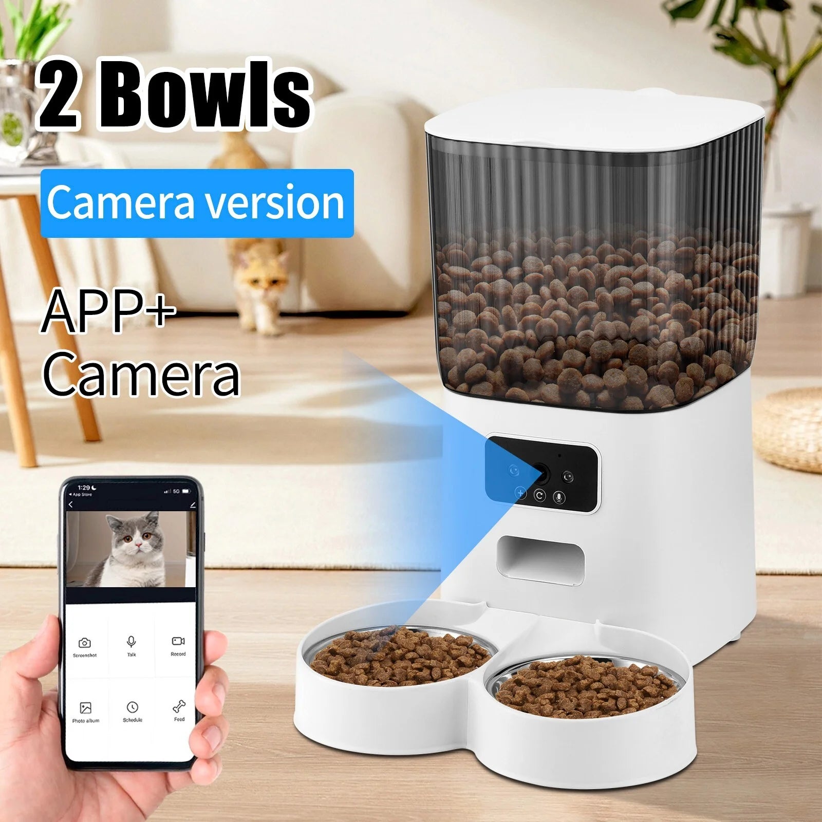 Automatic Pet Feeder with Camera - BIG FRENCHIES