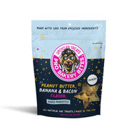 Pro Bakery Bites Peanut Butter, Banana & Bacon Dog Treats, 6 oz, Pack of 24