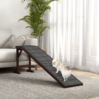 Pet Ramp For Dogs With Non-slip Carpet And Top Platform