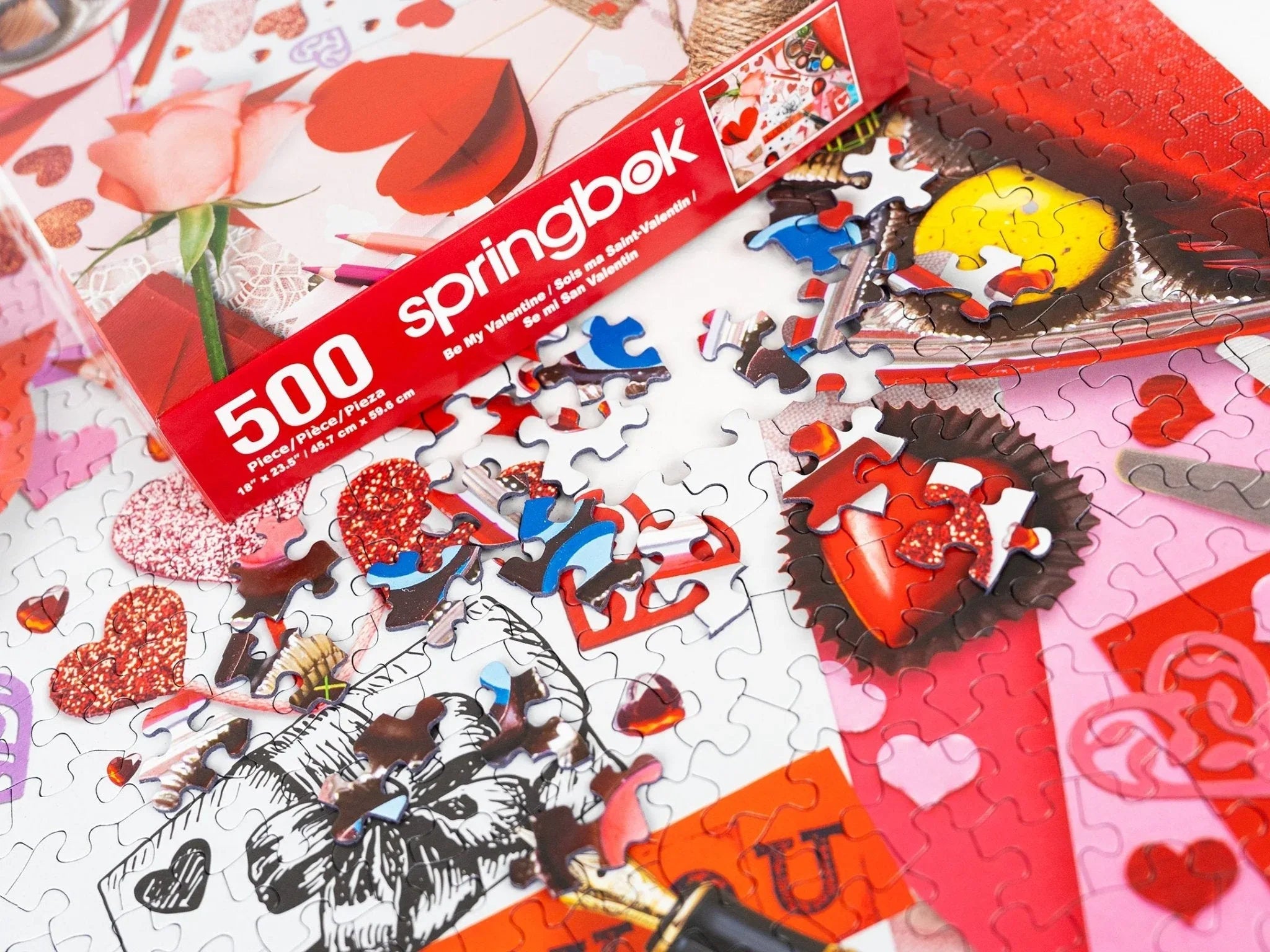 Be My Valentine 500 Piece Jigsaw Puzzle | Springbok Puzzles - BIG FRENCHIES