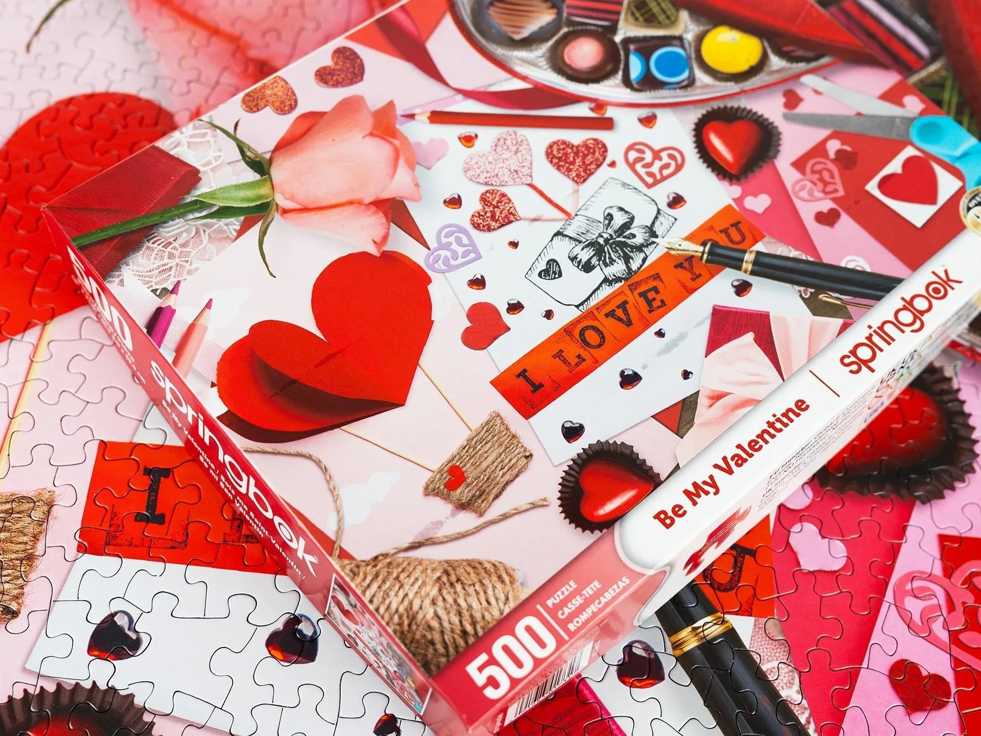 Be My Valentine 500 Piece Jigsaw Puzzle | Springbok Puzzles - BIG FRENCHIES